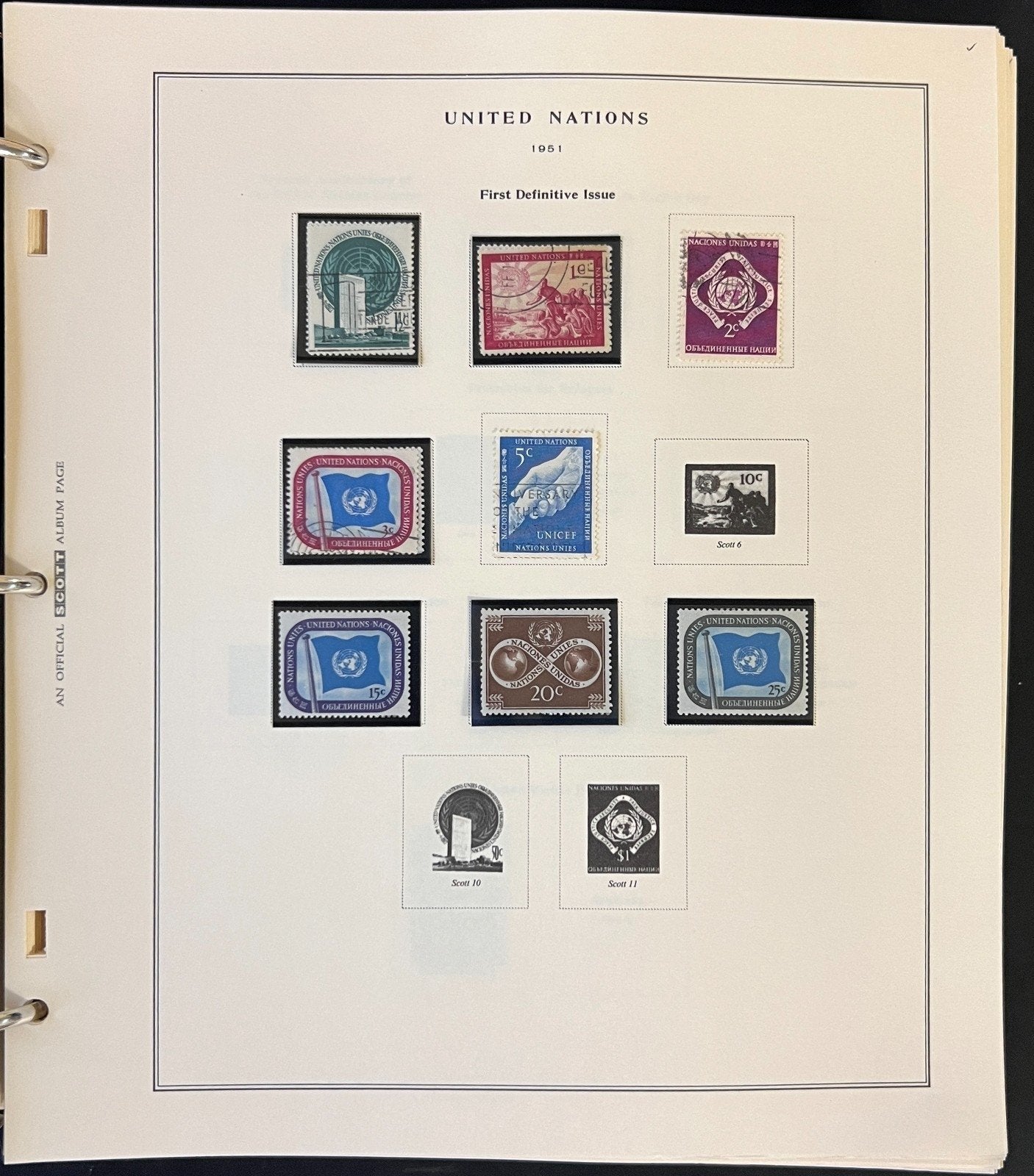 United Nations 1951-2002 Stamp Collection Scott Album Mint & Used ZAYIX