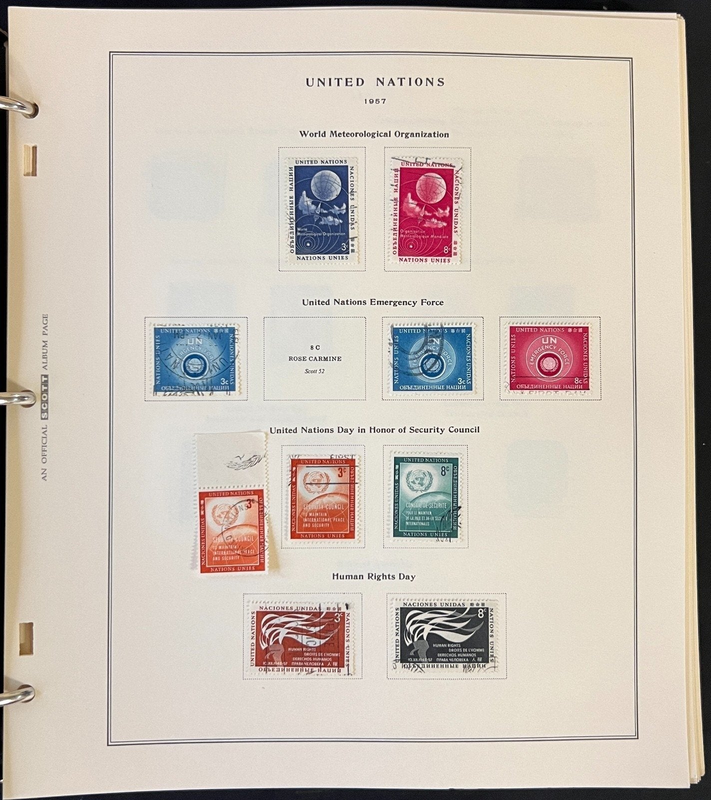 United Nations 1951-2002 Stamp Collection Scott Album Mint & Used ZAYIX