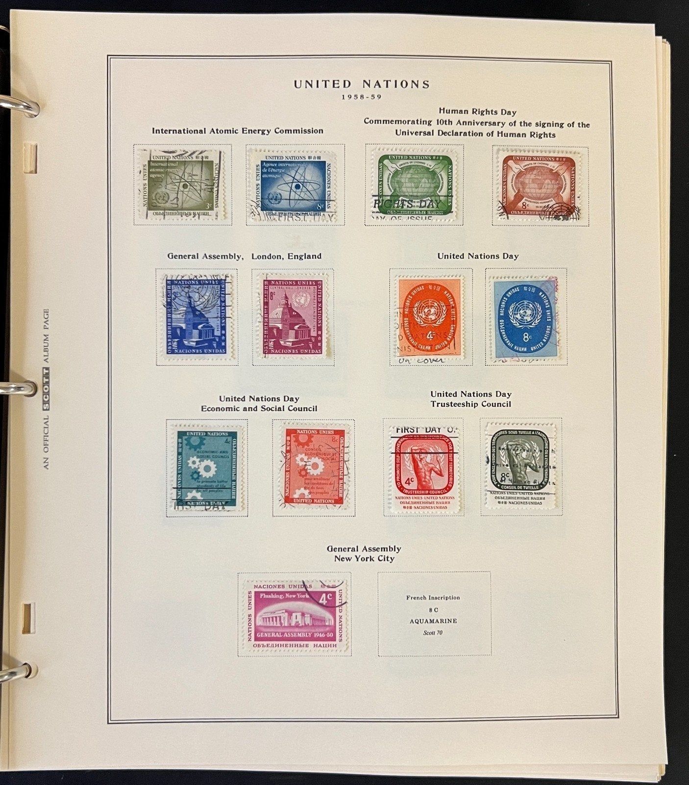 United Nations 1951-2002 Stamp Collection Scott Album Mint & Used ZAYIX