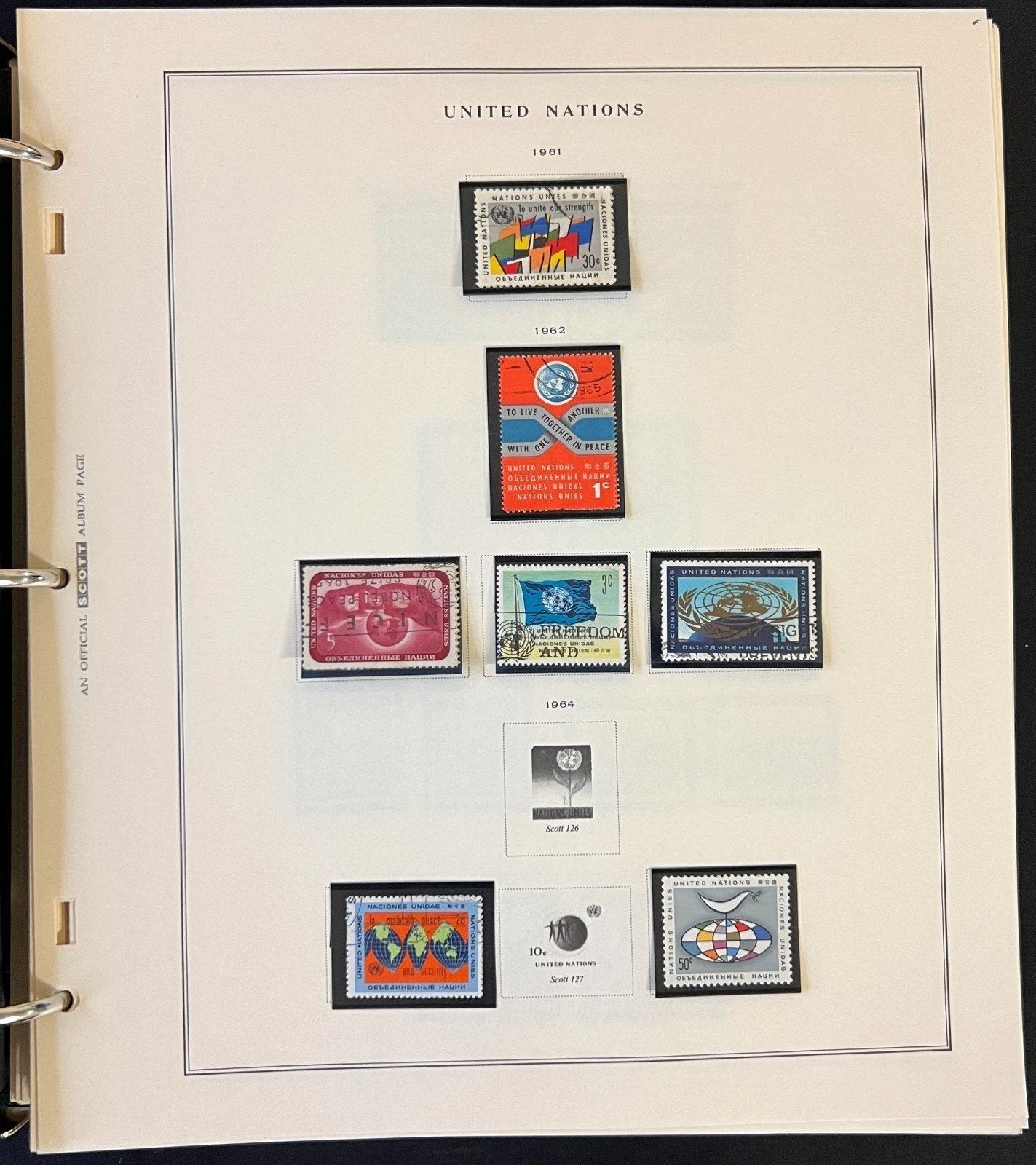 United Nations 1951-2002 Stamp Collection Scott Album Mint & Used ZAYIX
