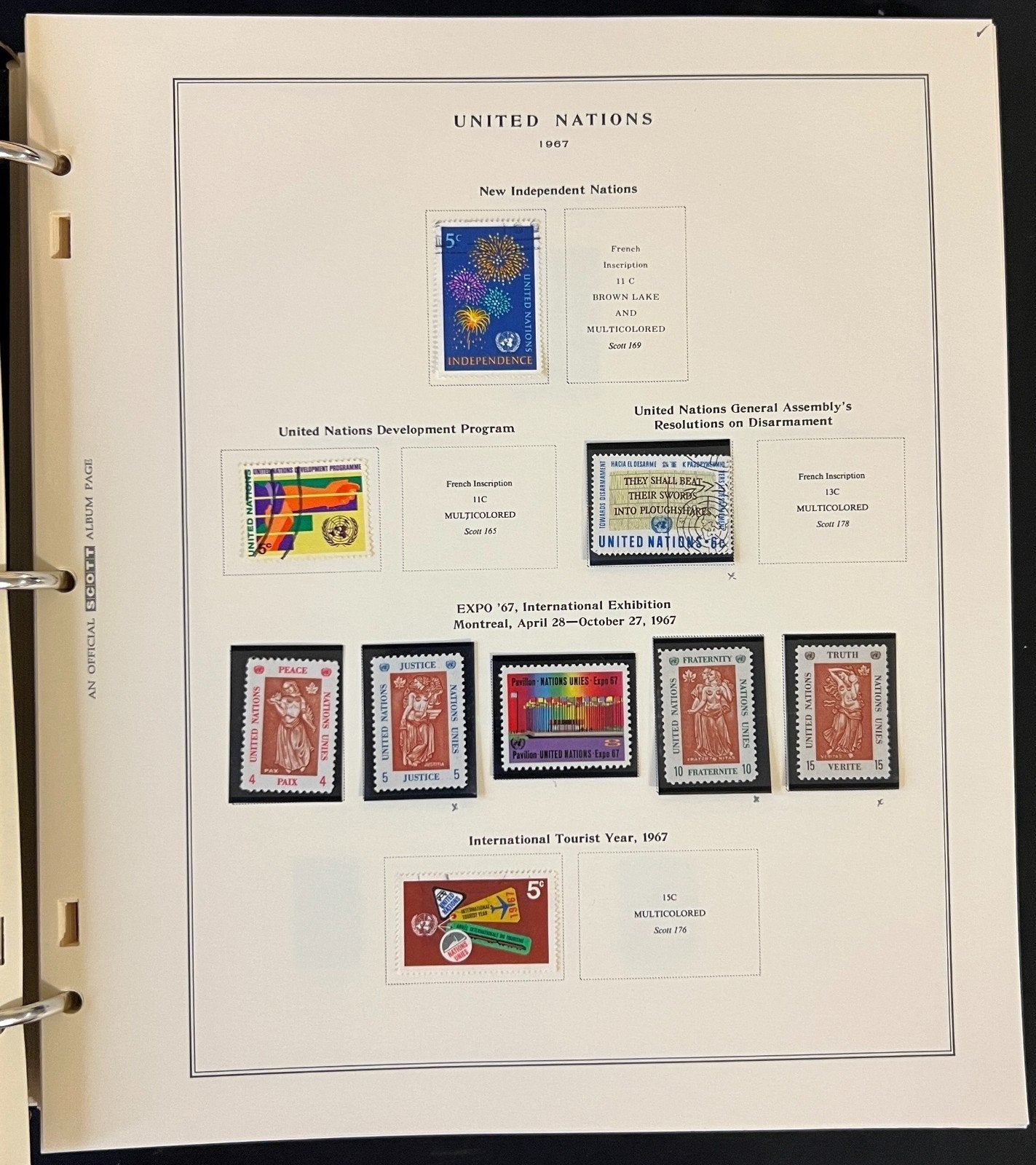 United Nations 1951-2002 Stamp Collection Scott Album Mint & Used ZAYIX