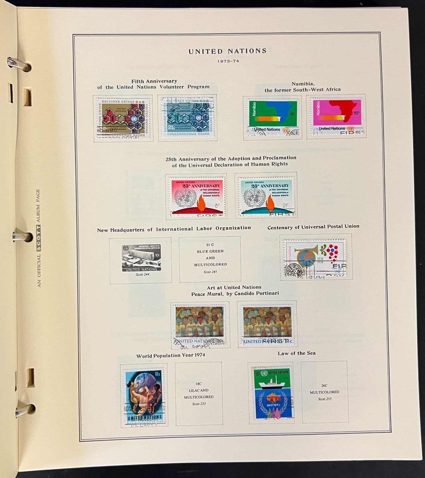 United Nations 1951-2002 Stamp Collection Scott Album Mint & Used ZAYIX