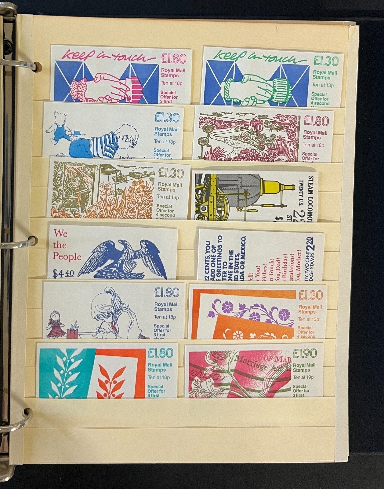 G.B. 1974-2000 200+ Machin Booklets & 19 Prestige Booklet Stamp Collection ZAYIX