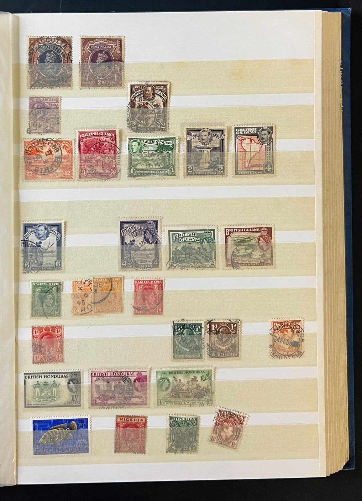 British Commonwealth Stamp Collection Stockbook Mint & Used 24Pages ZAYIX