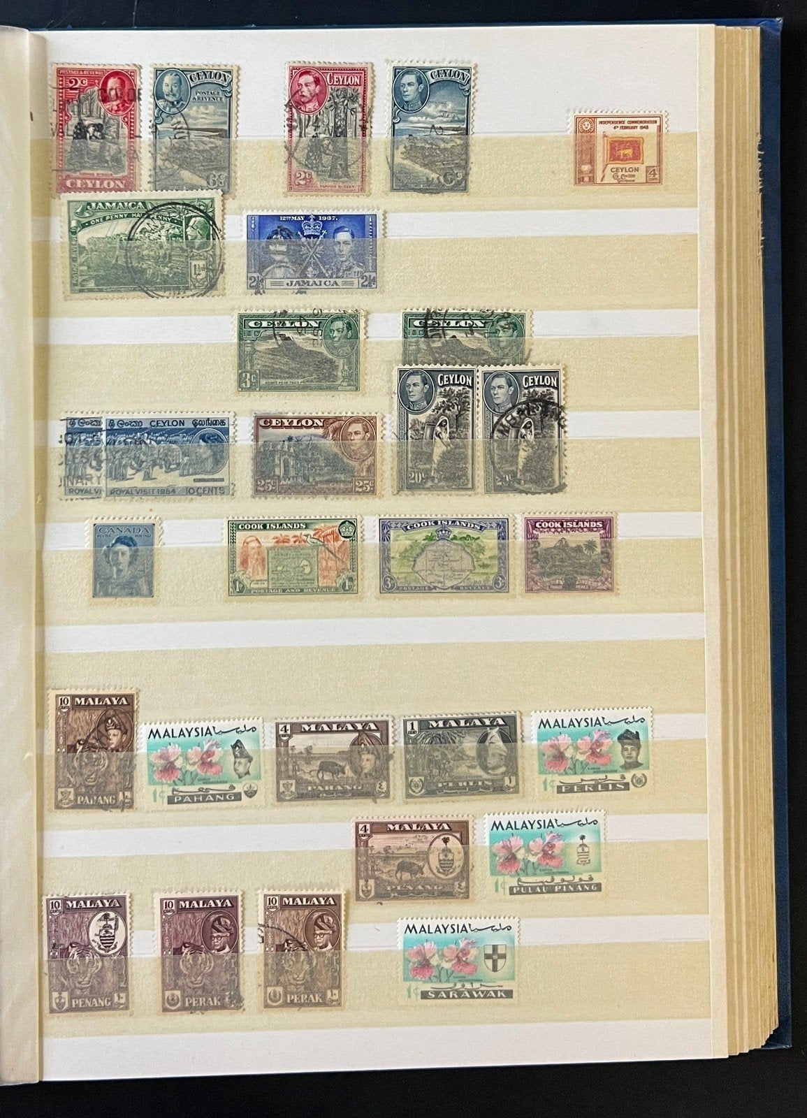 British Commonwealth Stamp Collection Stockbook Mint & Used 24Pages ZAYIX