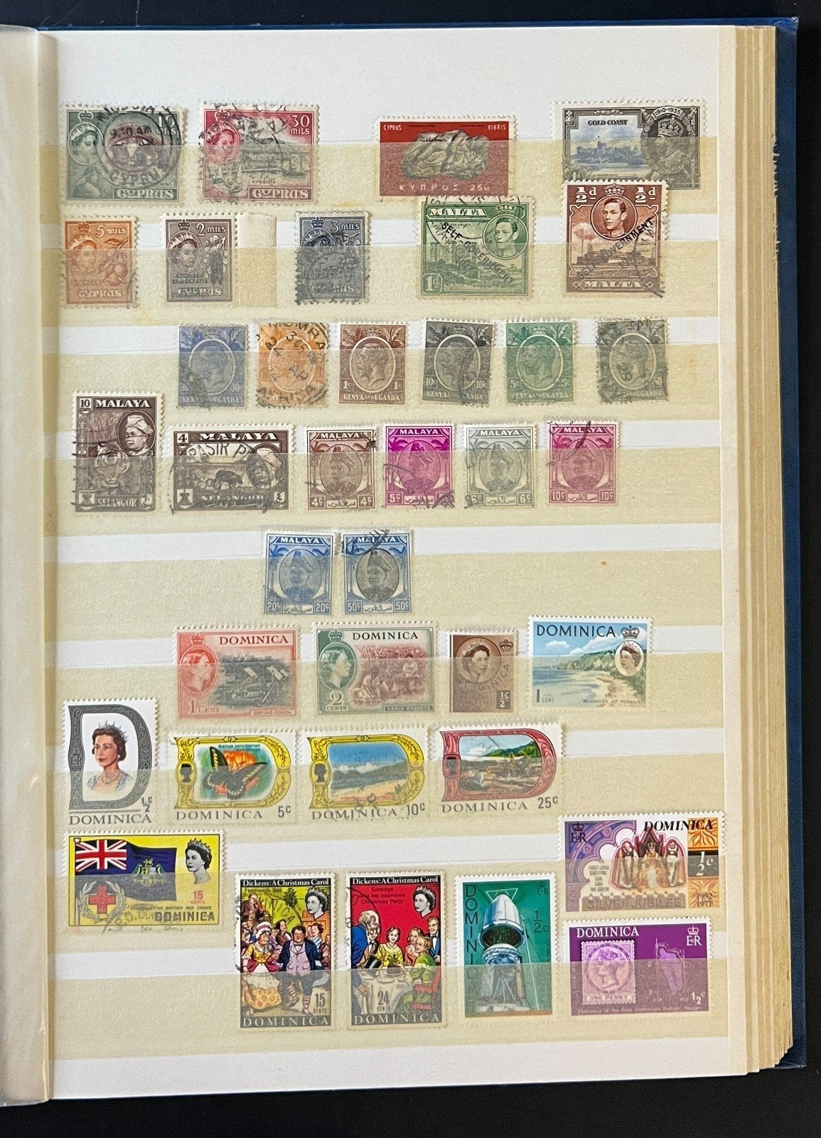 British Commonwealth Stamp Collection Stockbook Mint & Used 24Pages ZAYIX