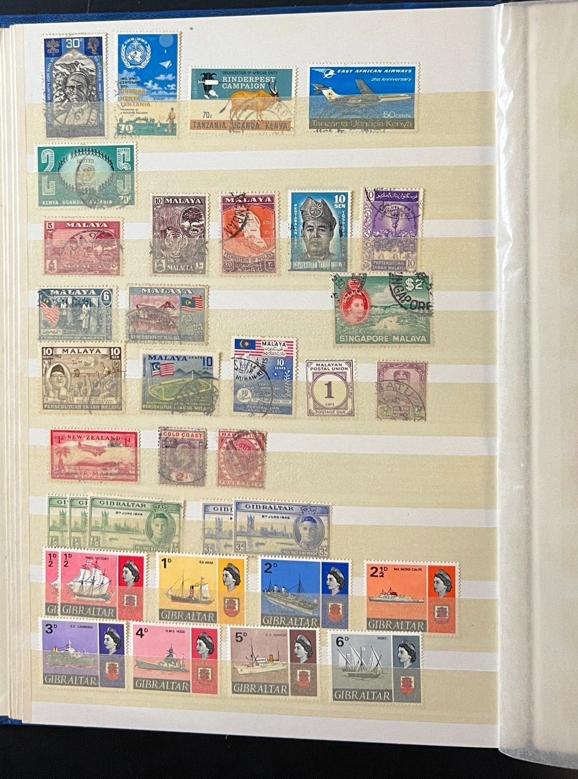 British Commonwealth Stamp Collection Stockbook Mint & Used 24Pages ZAYIX