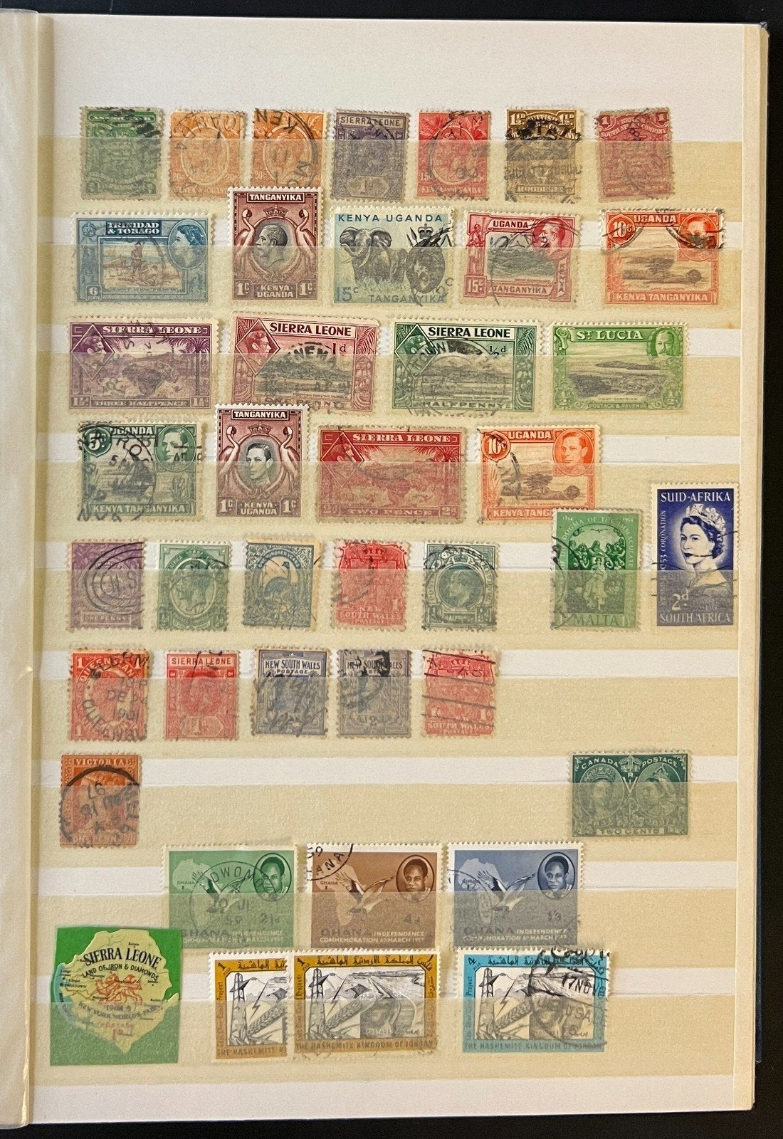 British Commonwealth Stamp Collection Stockbook Mint & Used 24Pages ZAYIX