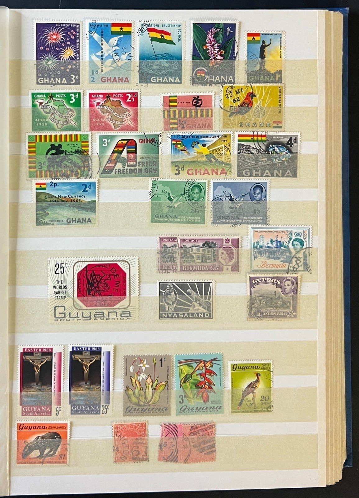 British Commonwealth Stamp Collection Stockbook Mint & Used 24Pages ZAYIX