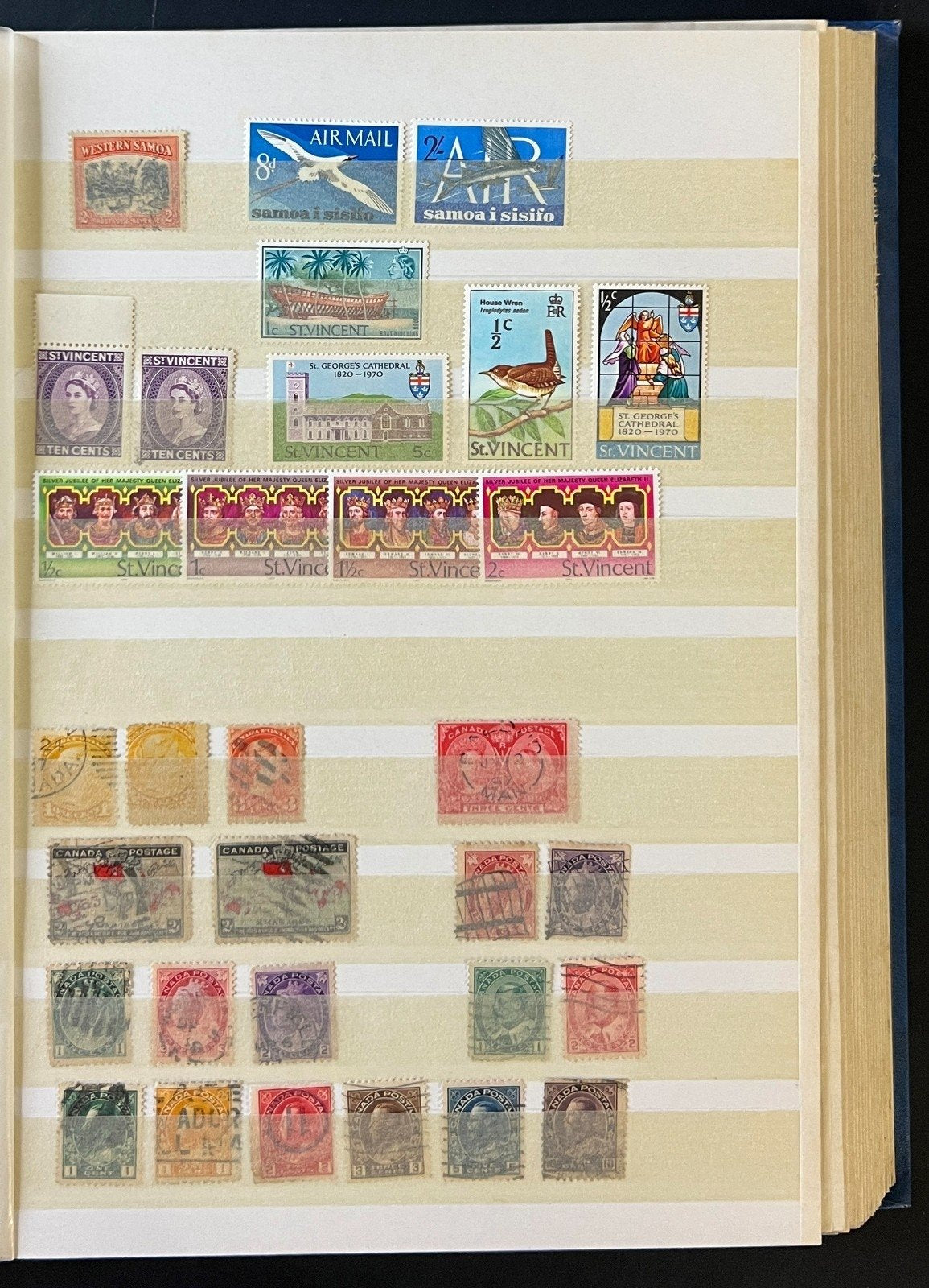 British Commonwealth Stamp Collection Stockbook Mint & Used 24Pages ZAYIX