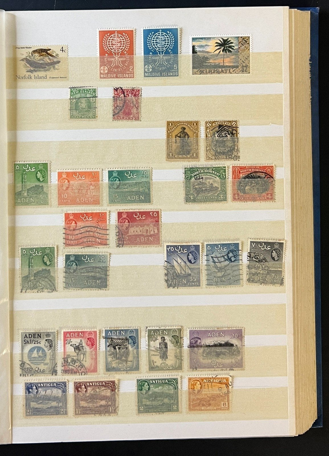 British Commonwealth Stamp Collection Stockbook Mint & Used 24Pages ZAYIX