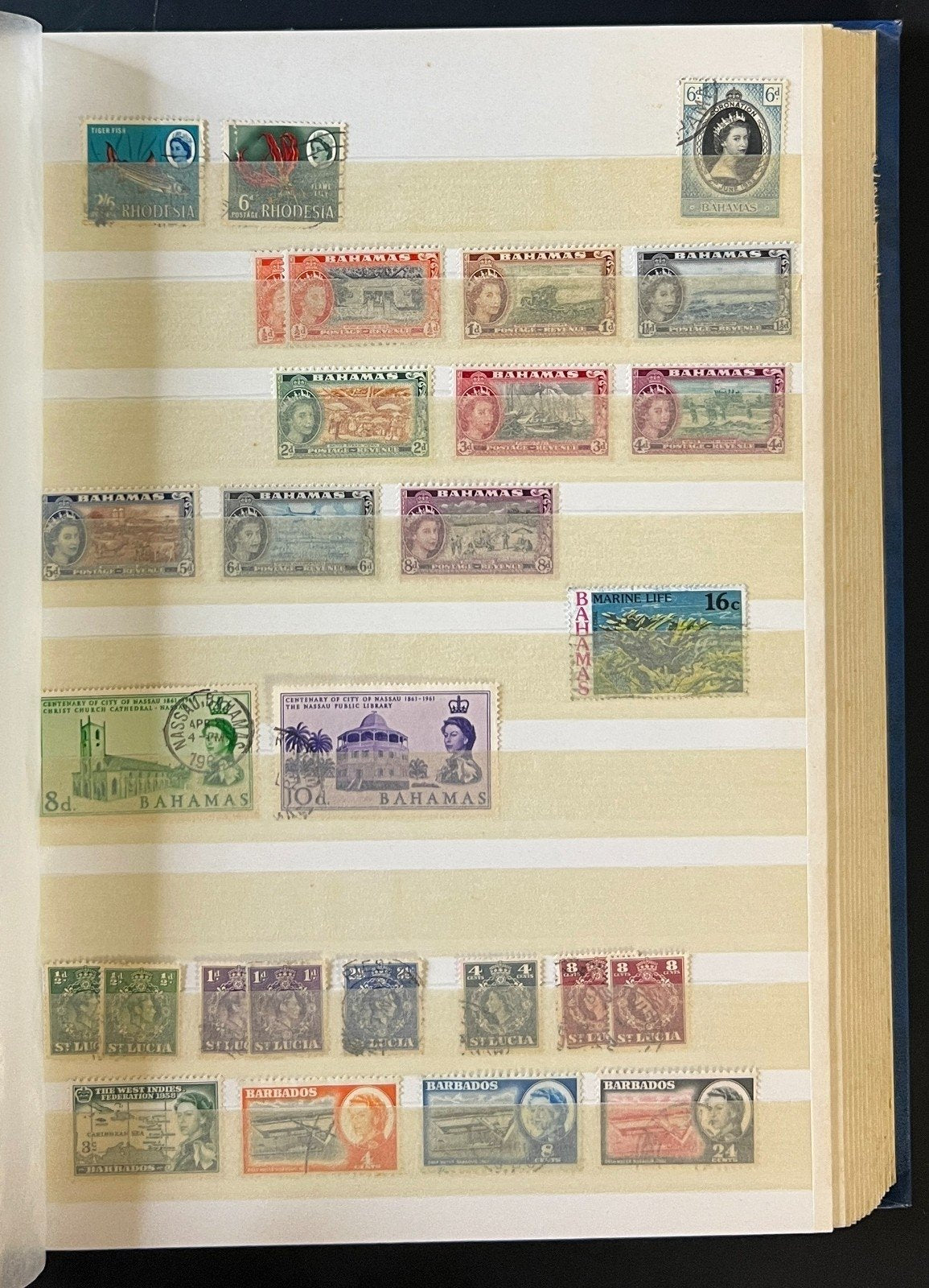 British Commonwealth Stamp Collection Stockbook Mint & Used 24Pages ZAYIX