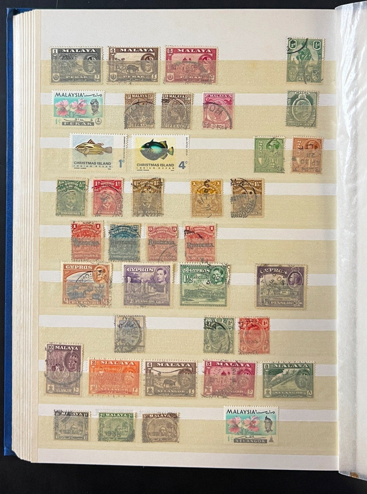 British Commonwealth Stamp Collection Stockbook Mint & Used 24Pages ZAYIX
