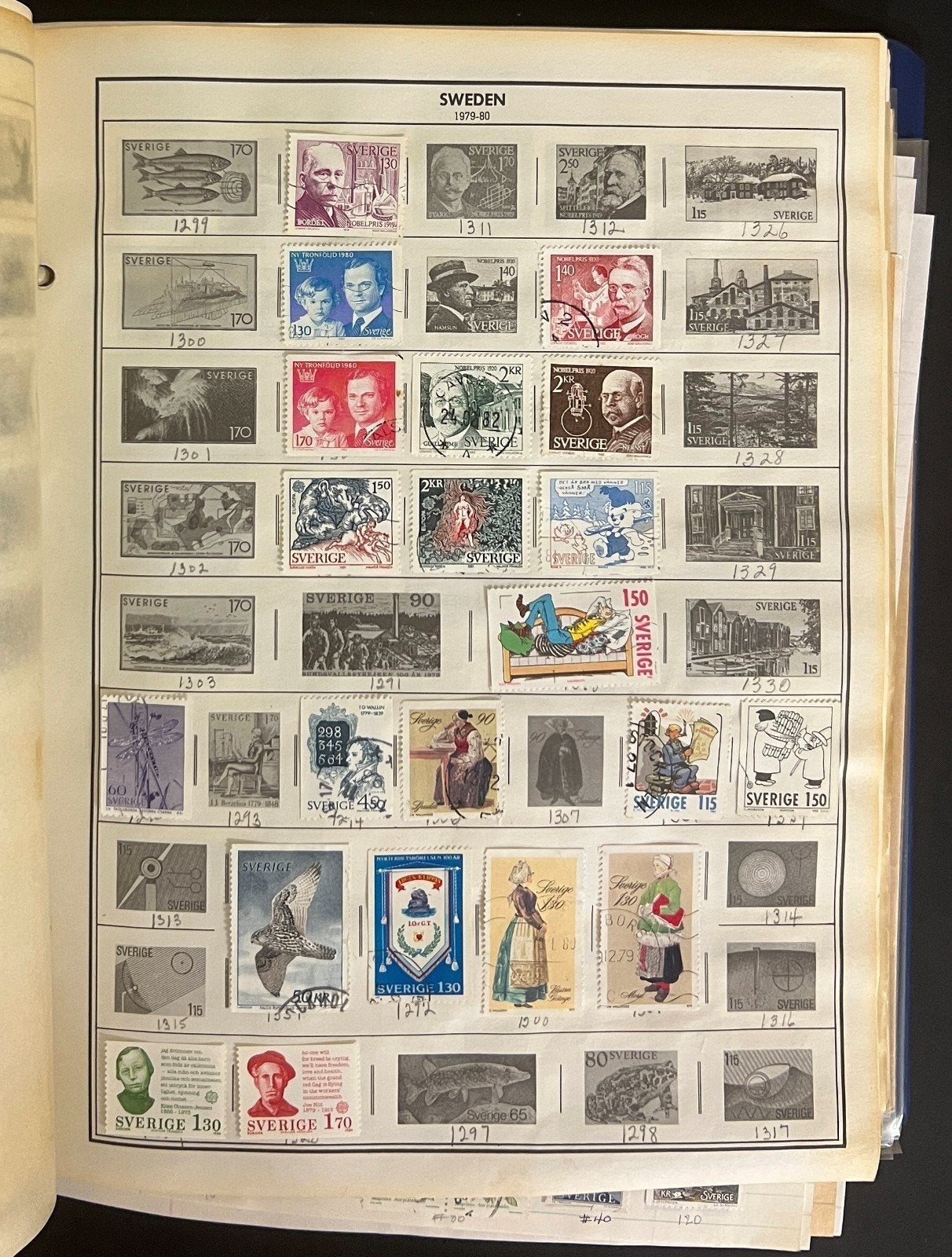 Sweden & Switzerland Stamp Collection Harris Album Thousands Used Stamps  ZAYIX