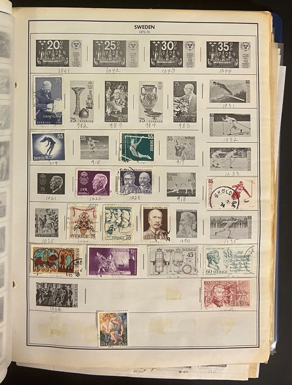 Sweden & Switzerland Stamp Collection Harris Album Thousands Used Stamps  ZAYIX