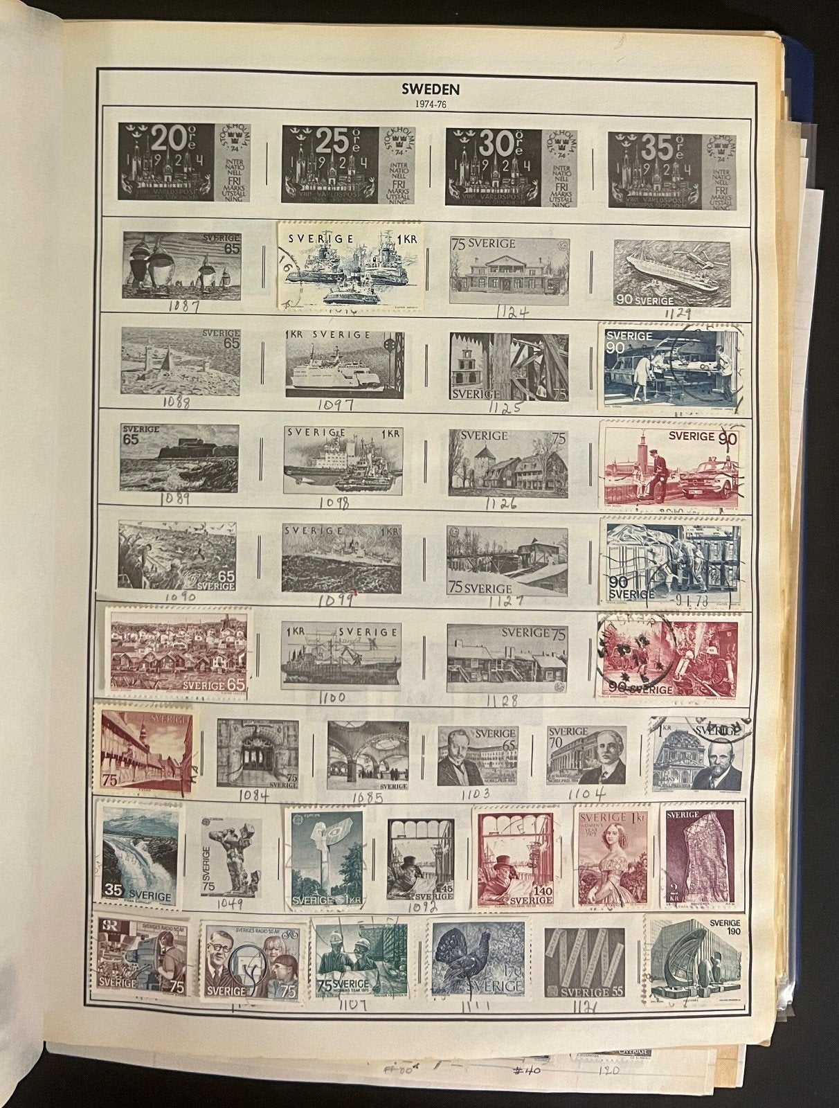 Sweden & Switzerland Stamp Collection Harris Album Thousands Used Stamps  ZAYIX