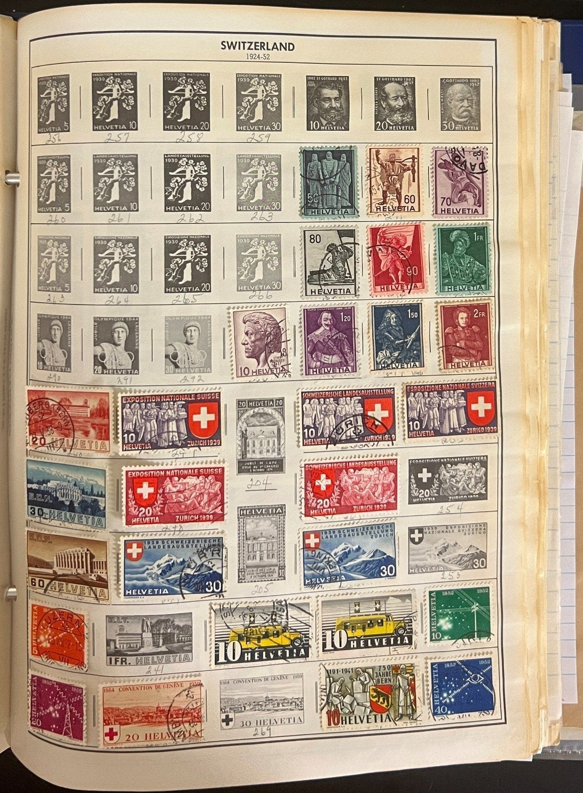 Sweden & Switzerland Stamp Collection Harris Album Thousands Used Stamps  ZAYIX