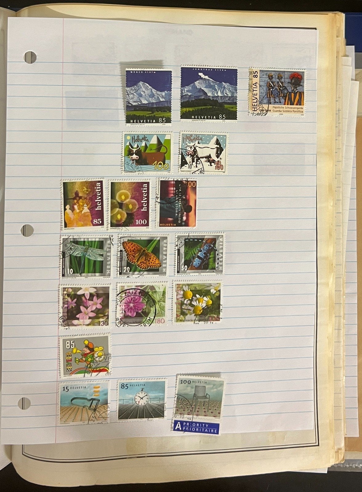 Sweden & Switzerland Stamp Collection Harris Album Thousands Used Stamps  ZAYIX