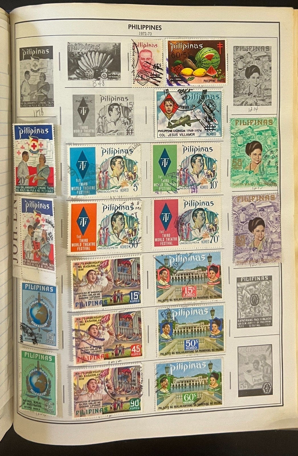Pakistan to Philippines Stamp Collection Harris Album Used Stamps  ZAYIX