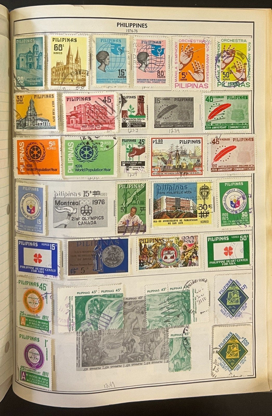 Pakistan to Philippines Stamp Collection Harris Album Used Stamps  ZAYIX