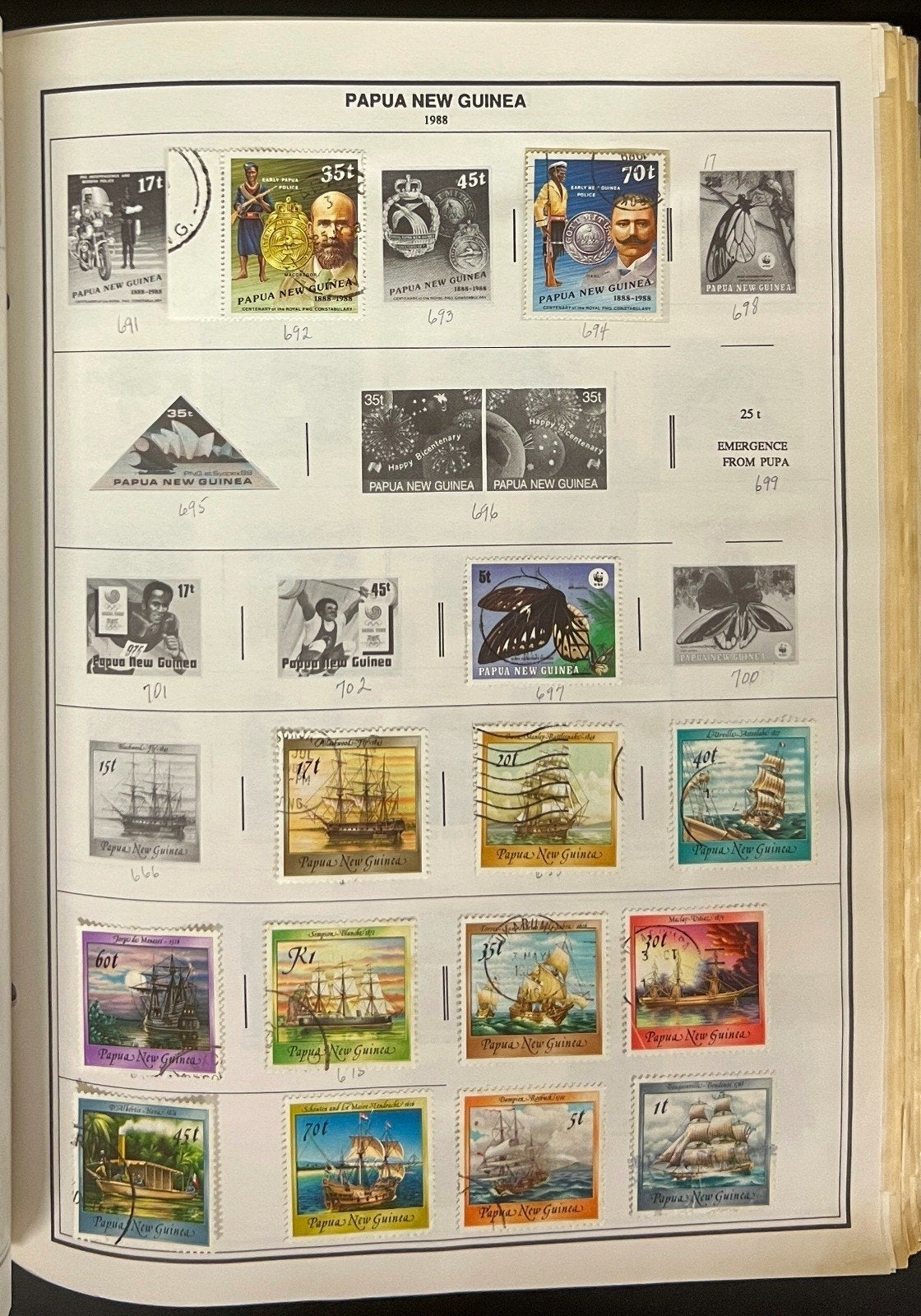 Pakistan to Philippines Stamp Collection Harris Album Used Stamps  ZAYIX