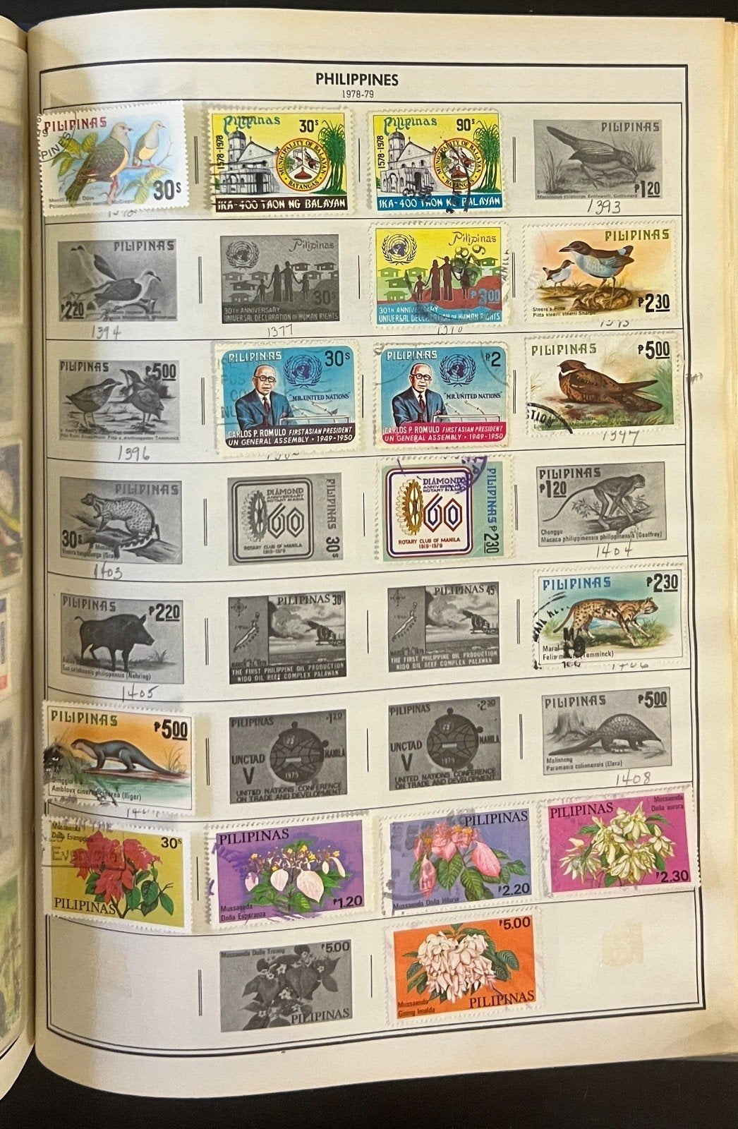 Pakistan to Philippines Stamp Collection Harris Album Used Stamps  ZAYIX