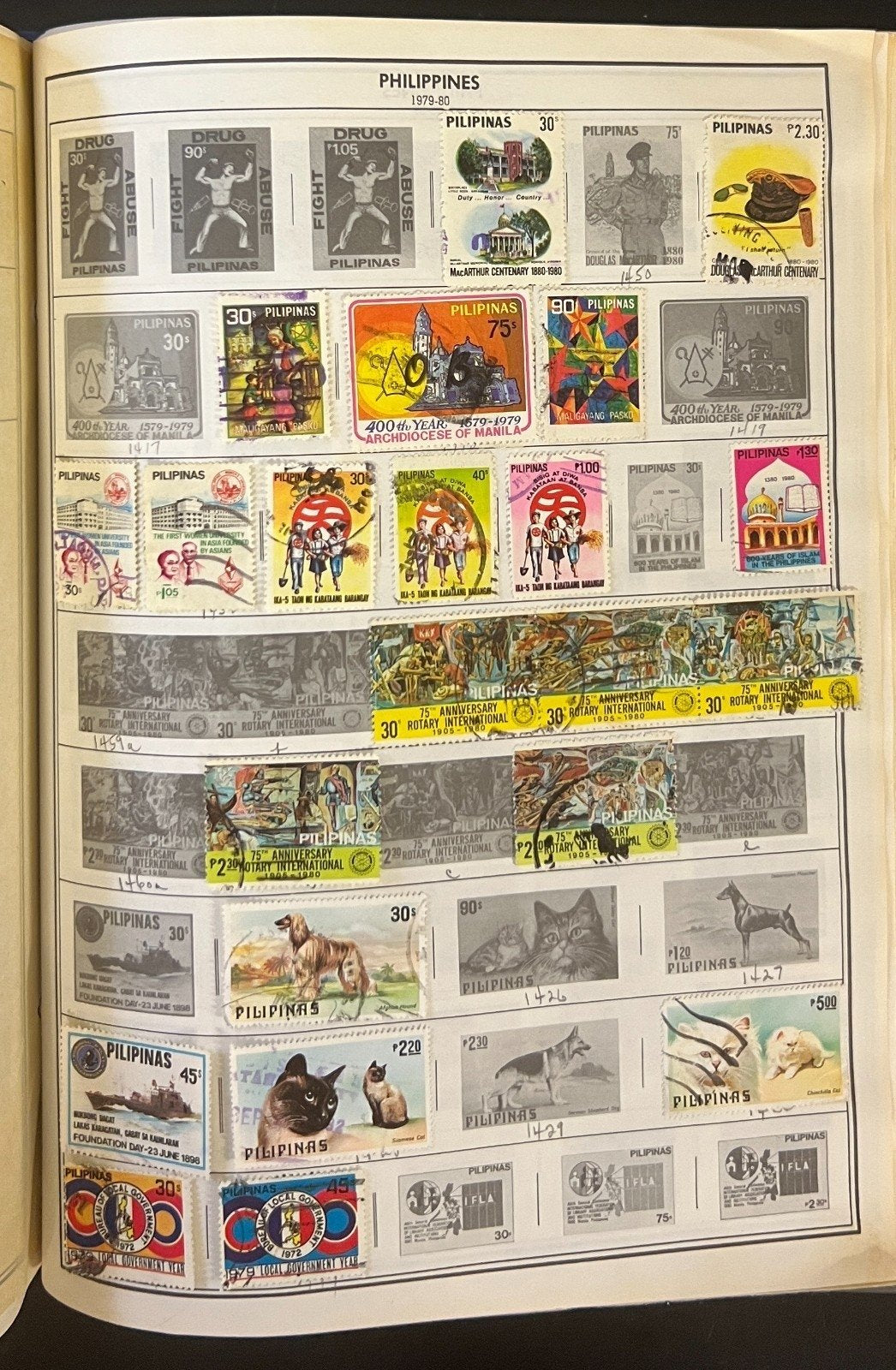 Pakistan to Philippines Stamp Collection Harris Album Used Stamps  ZAYIX