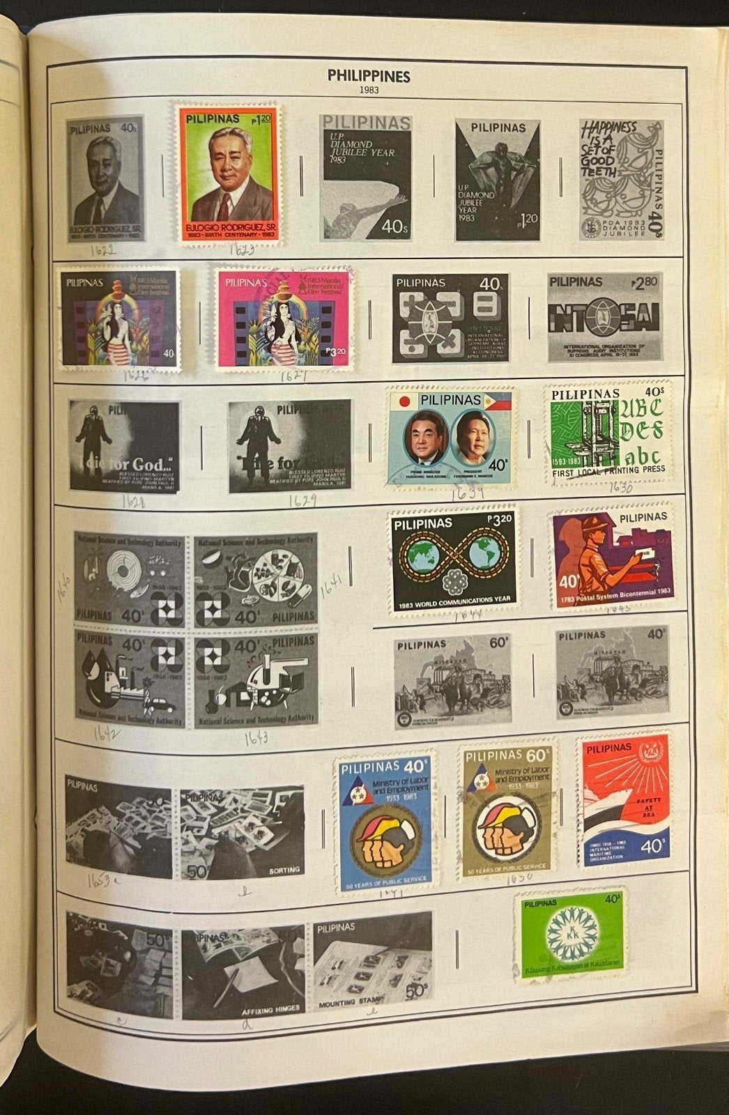 Pakistan to Philippines Stamp Collection Harris Album Used Stamps  ZAYIX