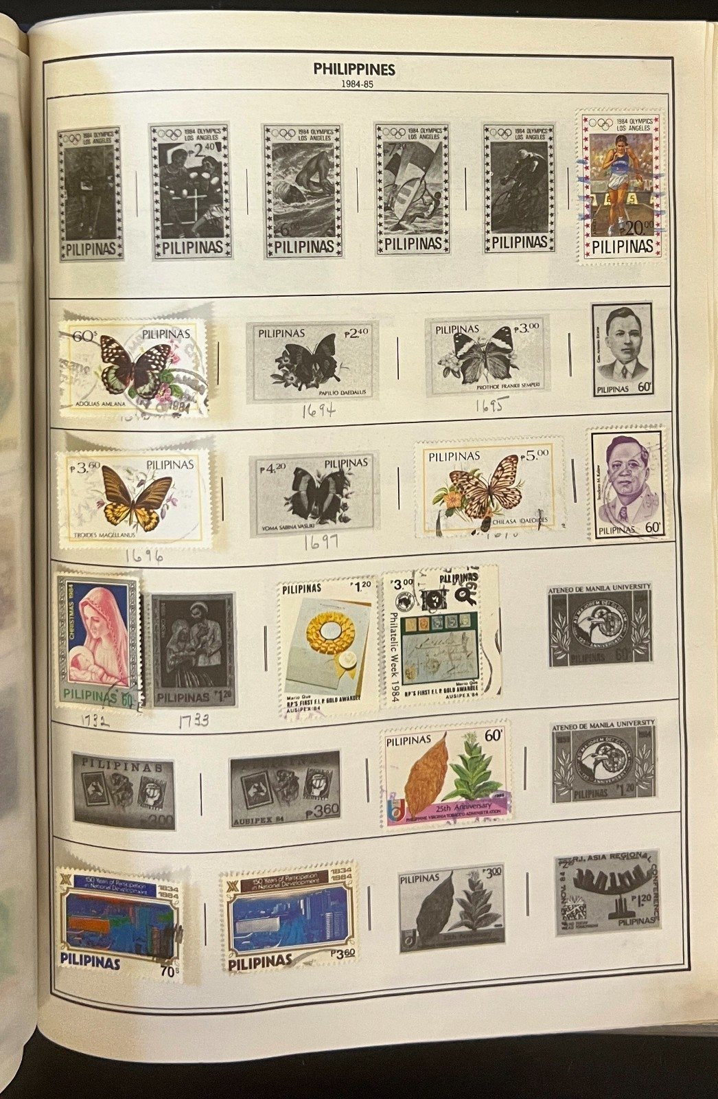 Pakistan to Philippines Stamp Collection Harris Album Used Stamps  ZAYIX