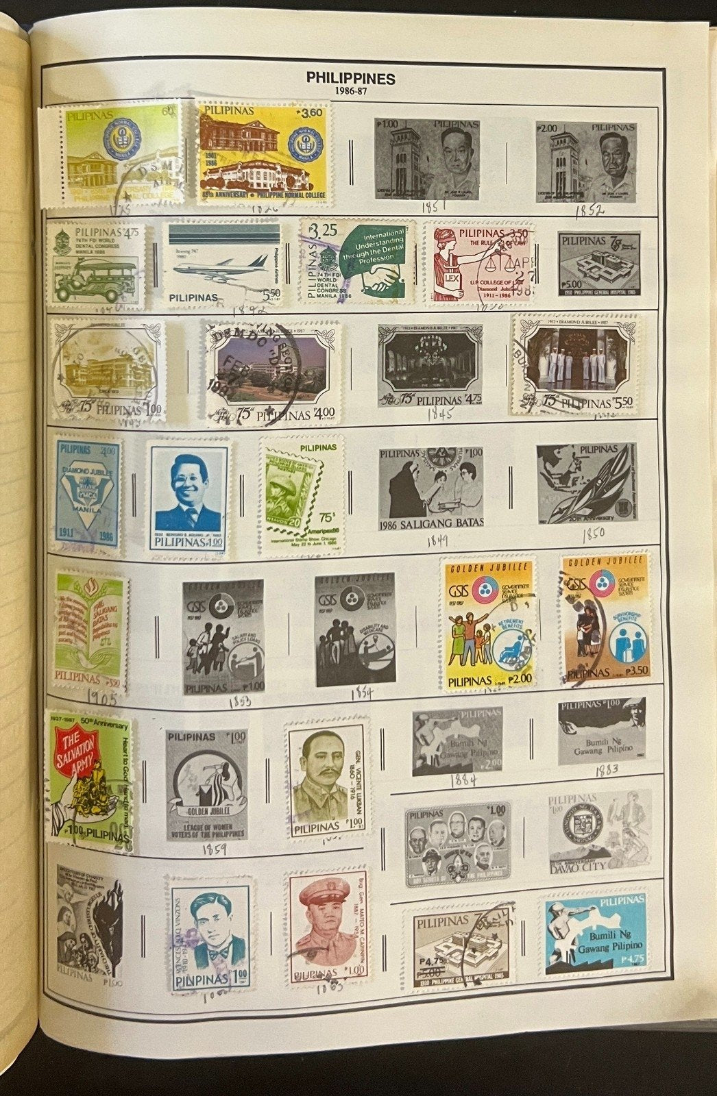 Pakistan to Philippines Stamp Collection Harris Album Used Stamps  ZAYIX