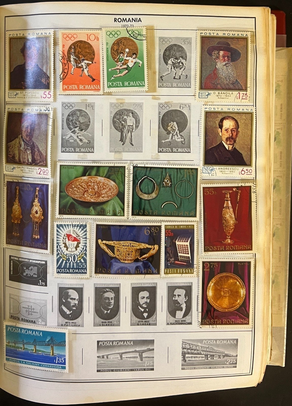 Romania to Saar Stamp Collection Harris Album Used Stamps  ZAYIX