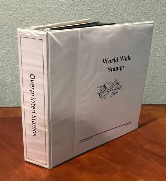 World Wide Overprinted Stamps Collection Album Over 75 Stockpages  ZAYIX
