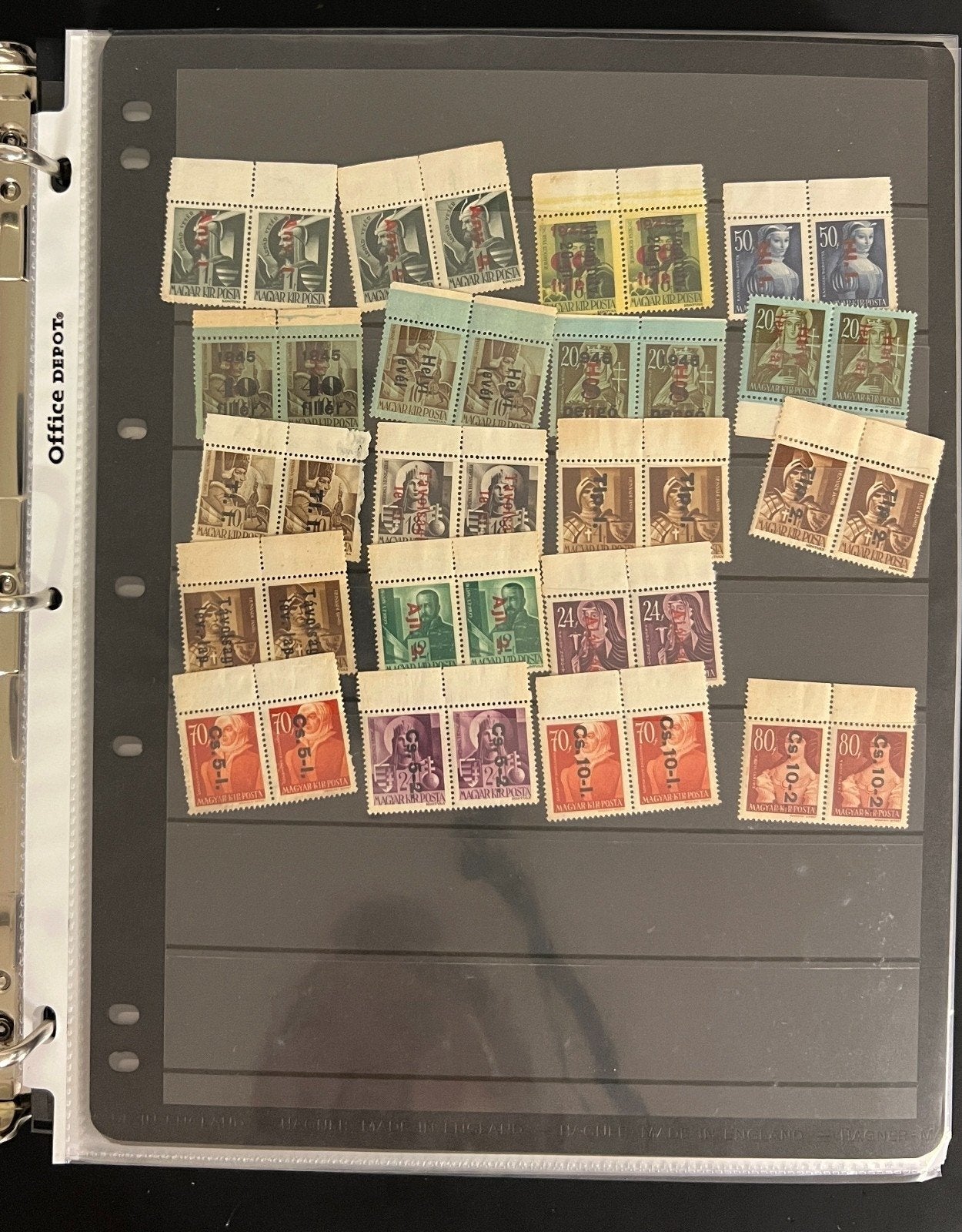 World Wide Overprinted Stamps Collection Album Over 75 Stockpages  ZAYIX