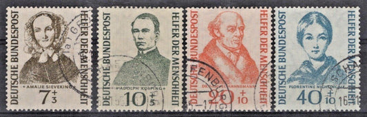Germany 1955 Portraits of Historical Figures Semi-Postal B344-B347 Used ZAYIX