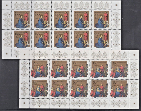 Germany 1994  XMas Paintings by Hans Memling Semi-Postal B773-B774 MNH ZAYIX