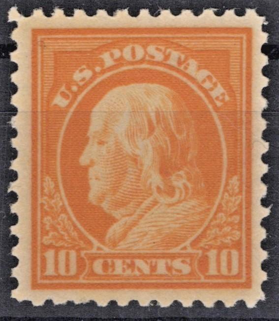 US 1917 10c Franklin 510 VF Flat Plate Printing Perf 11 Unwmk MNH ZAYIX