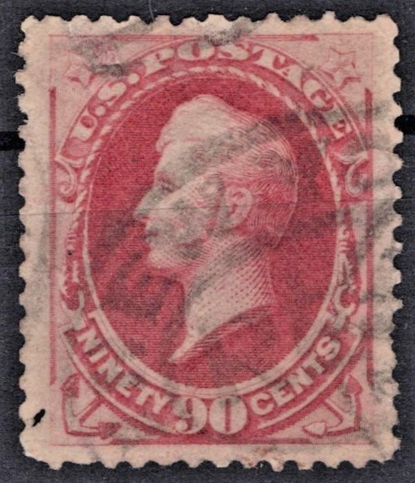 US 1879 90c Perry Soft Paper Sc# 191 Used VF American Bank Note repaired ZAYIX