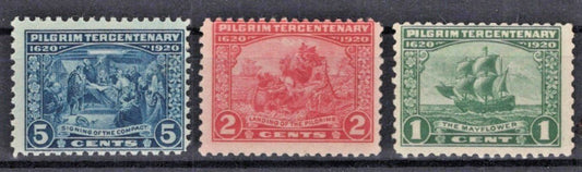 US 1920 Pilgrim Tercentenary Issue 548-550 Fine MNH ZAYIX