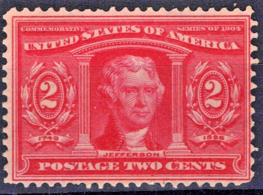 US 1904 2c Louisiana Purchase Exposition Scott# 324 Fine MNH Jefferson ZAYIX