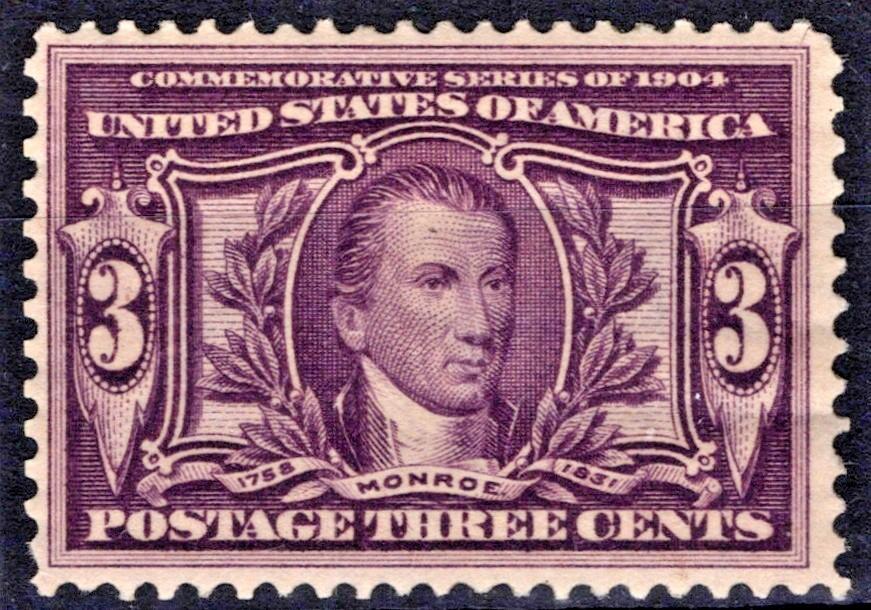 US 1904 3c Louisiana Purchase Exposition Scott# 325 F-VF MNH Monroe ZAYIX