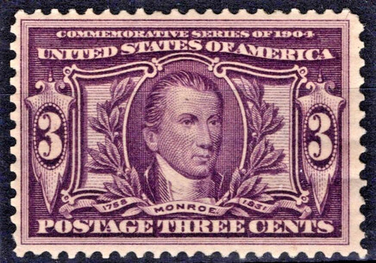 US 1904 3c Louisiana Purchase Exposition Scott# 325 F-VF MNH Monroe ZAYIX