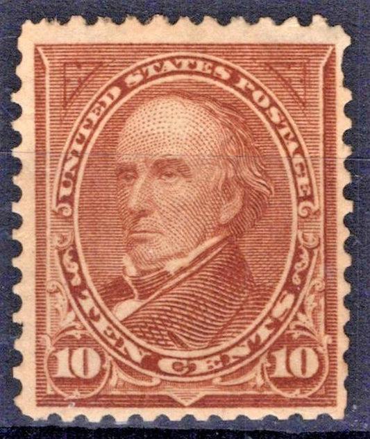 US 1897 10c brown Webster Type I Scott# 282C F-VF* MNH Bureau Issue CV$525 ZAYIX