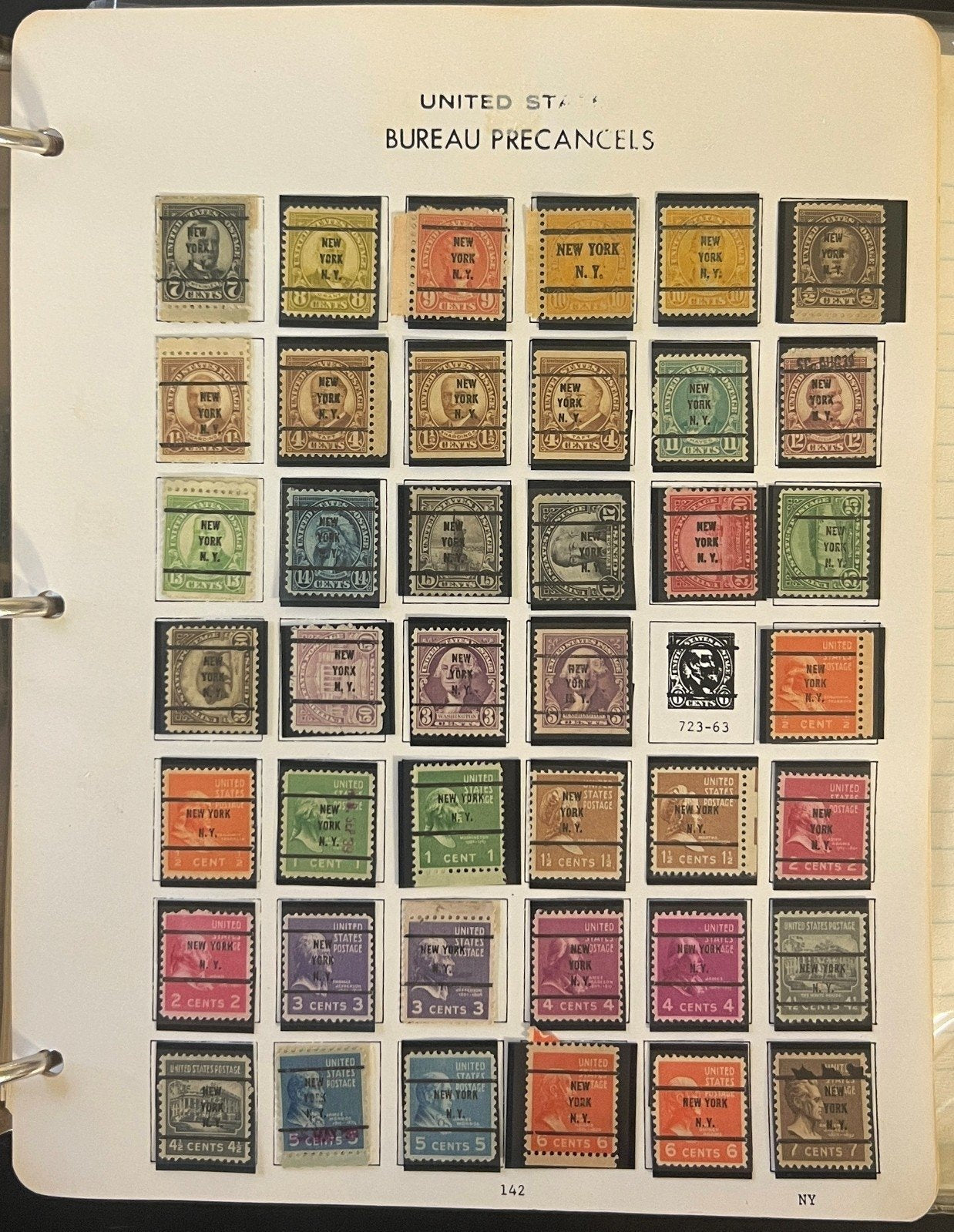 United States Bureau Pre Cancels Stamp Collection Album Mint & Used ZAYIX