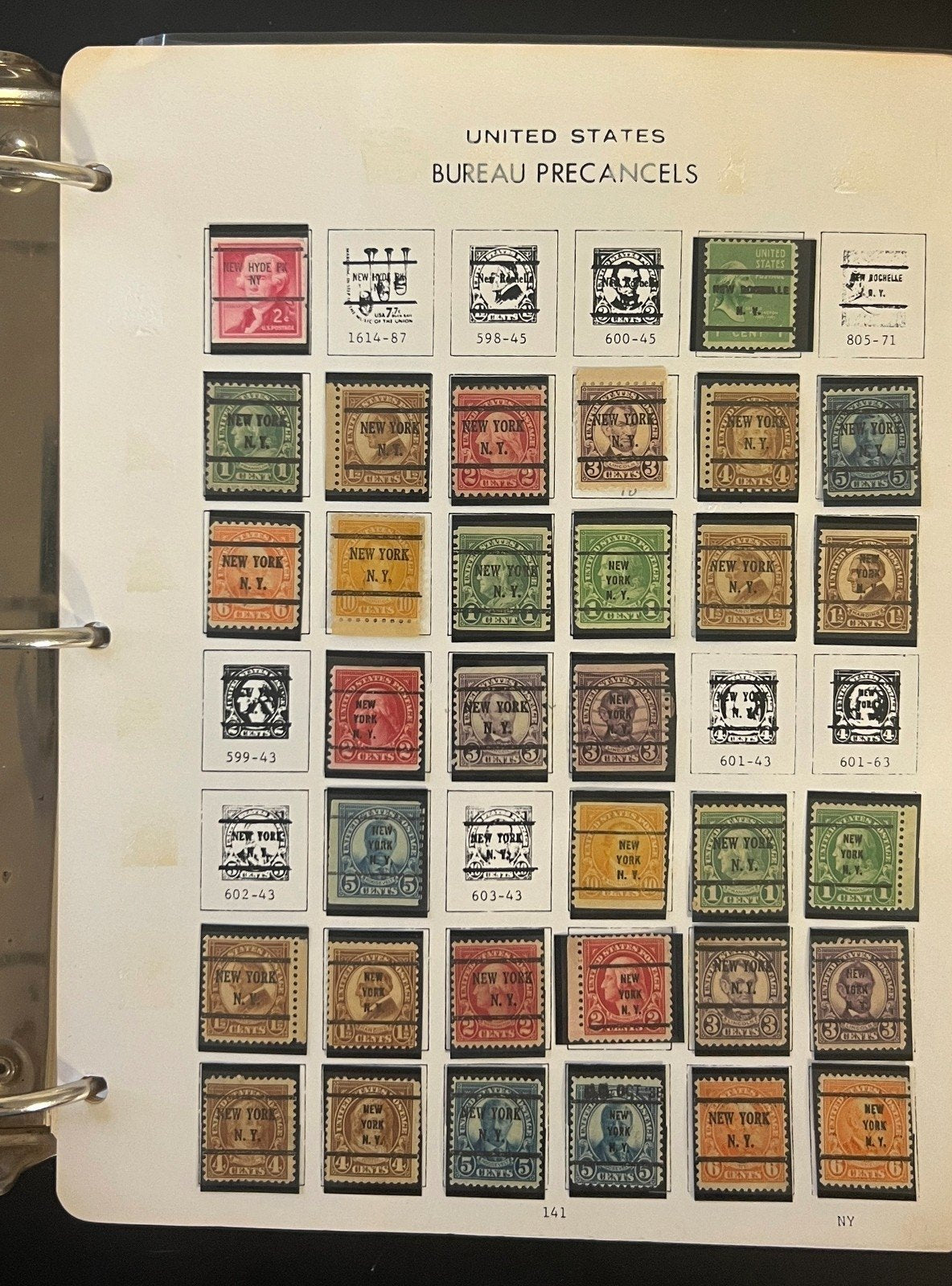 United States Bureau Pre Cancels Stamp Collection Album Mint & Used ZAYIX