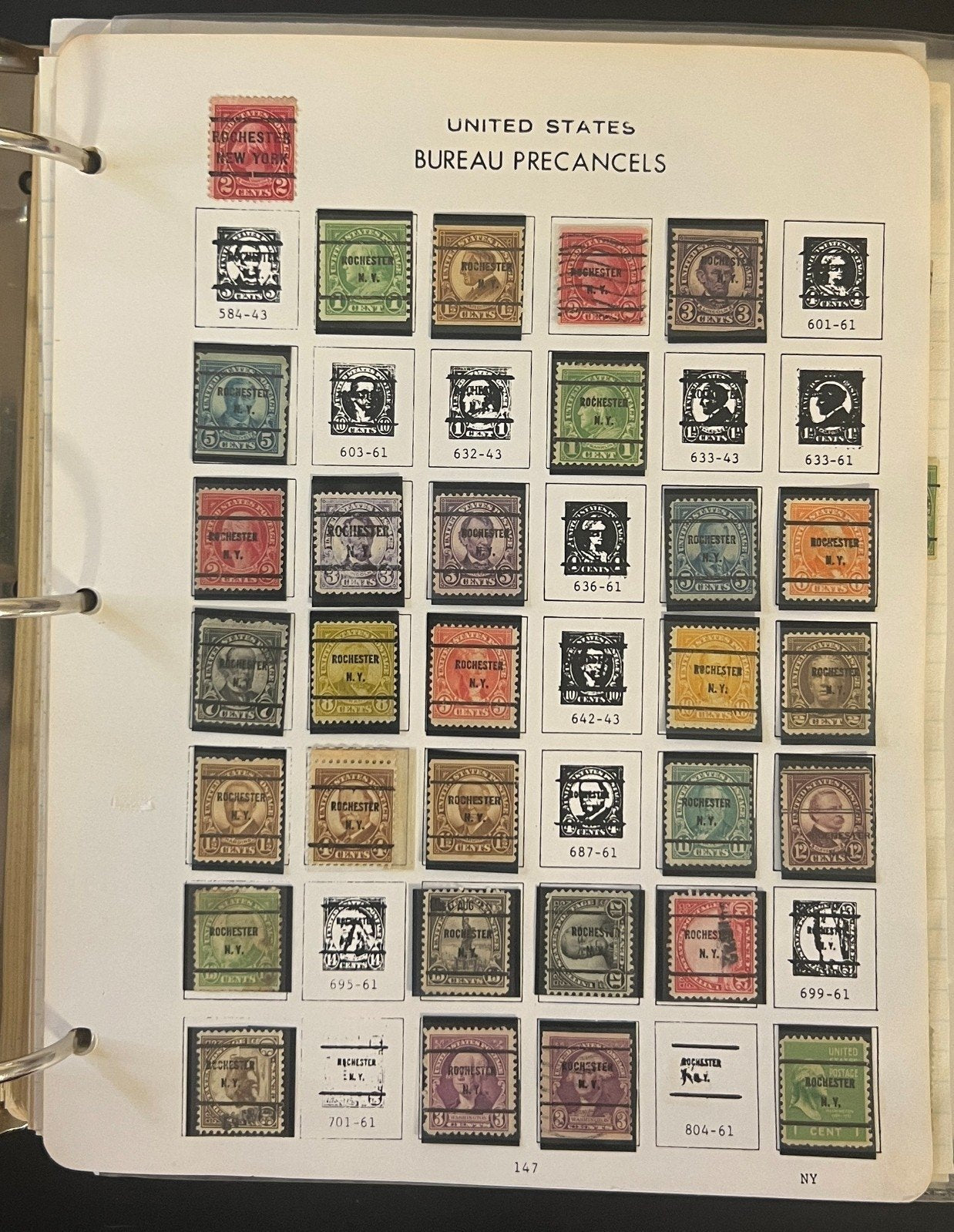 United States Bureau Pre Cancels Stamp Collection Album Mint & Used ZAYIX