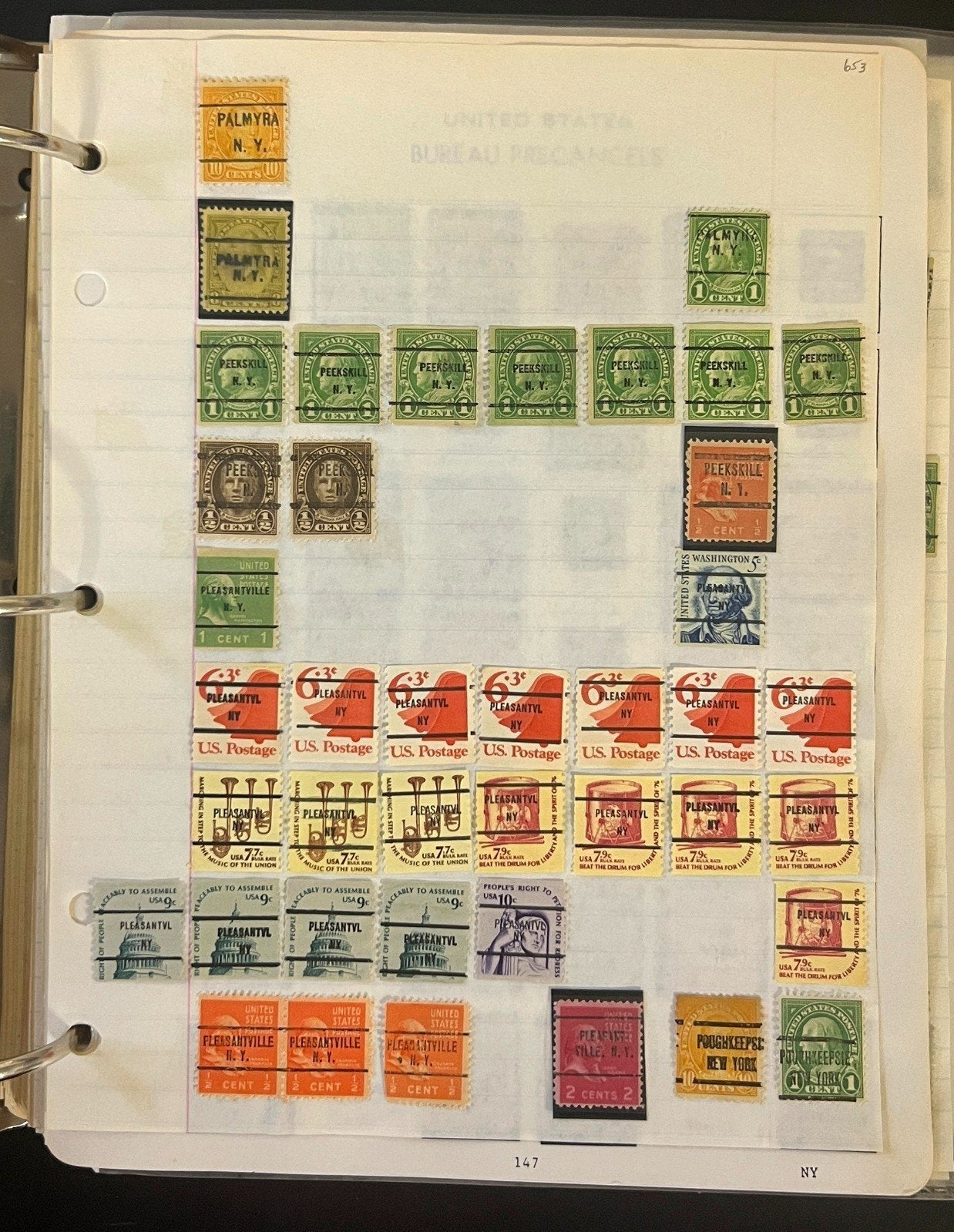 United States Bureau Pre Cancels Stamp Collection Album Mint & Used ZAYIX