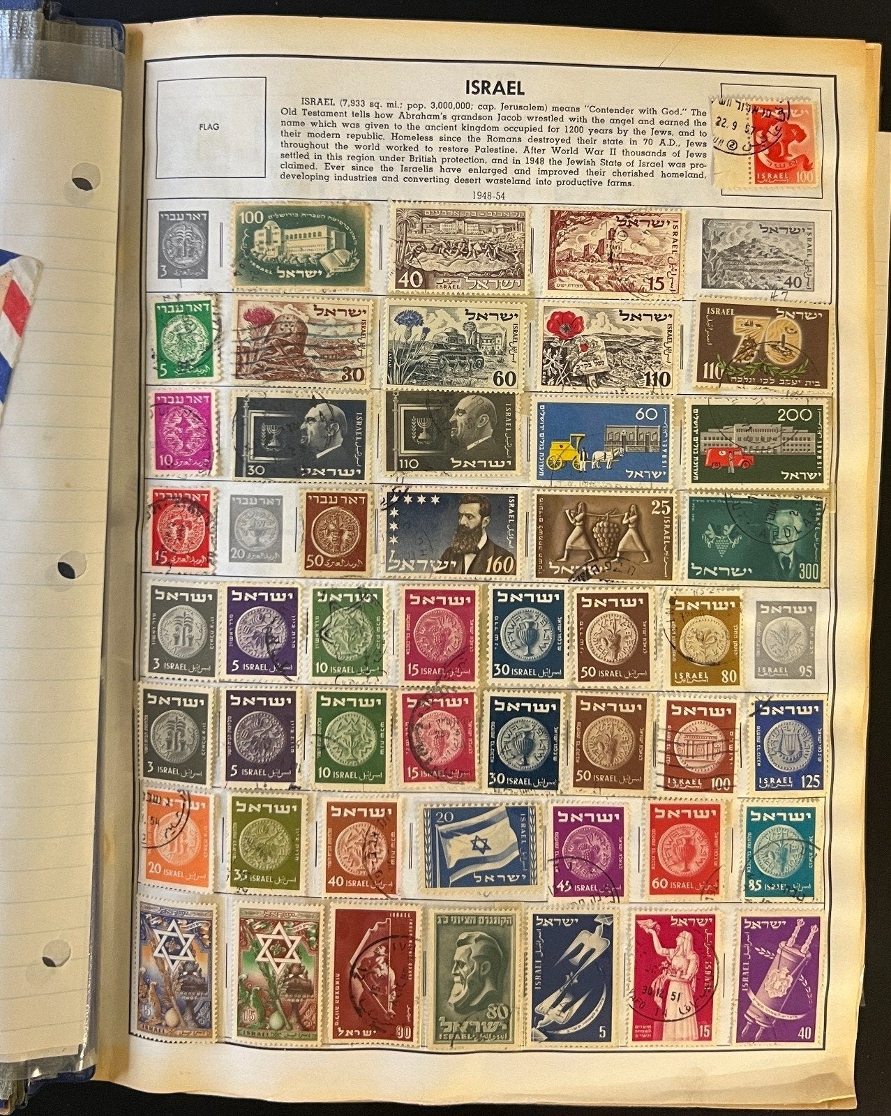 Israel & Czechoslovakia Stamp Collection Album Mint & Used ZAYIX