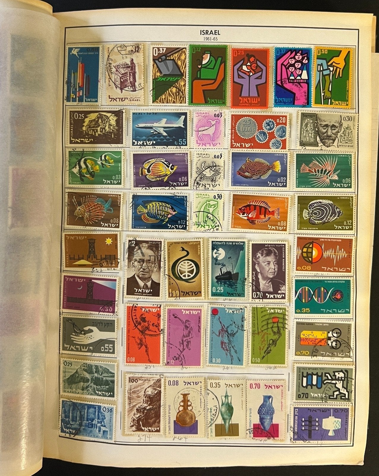 Israel & Czechoslovakia Stamp Collection Album Mint & Used ZAYIX