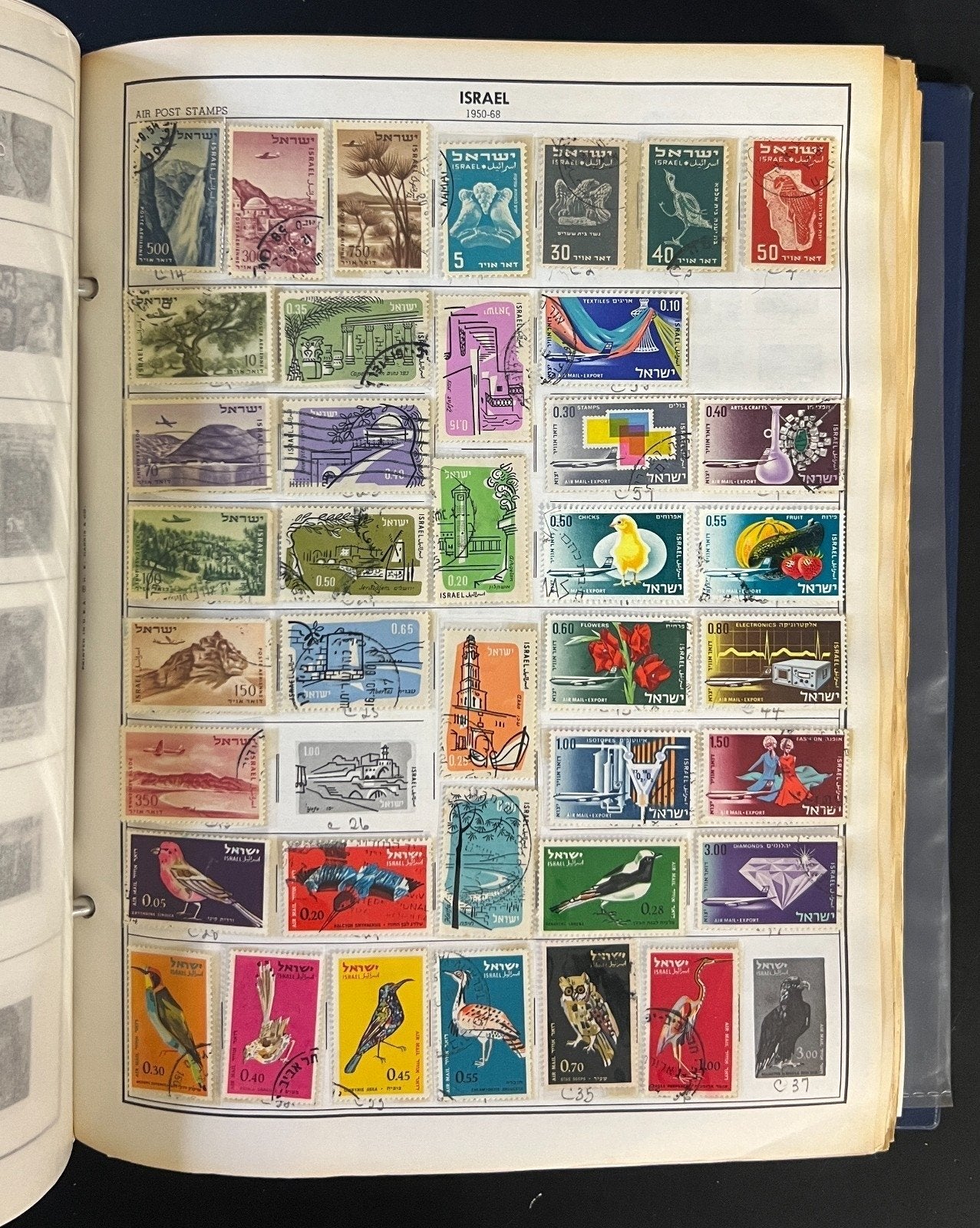 Israel & Czechoslovakia Stamp Collection Album Mint & Used ZAYIX
