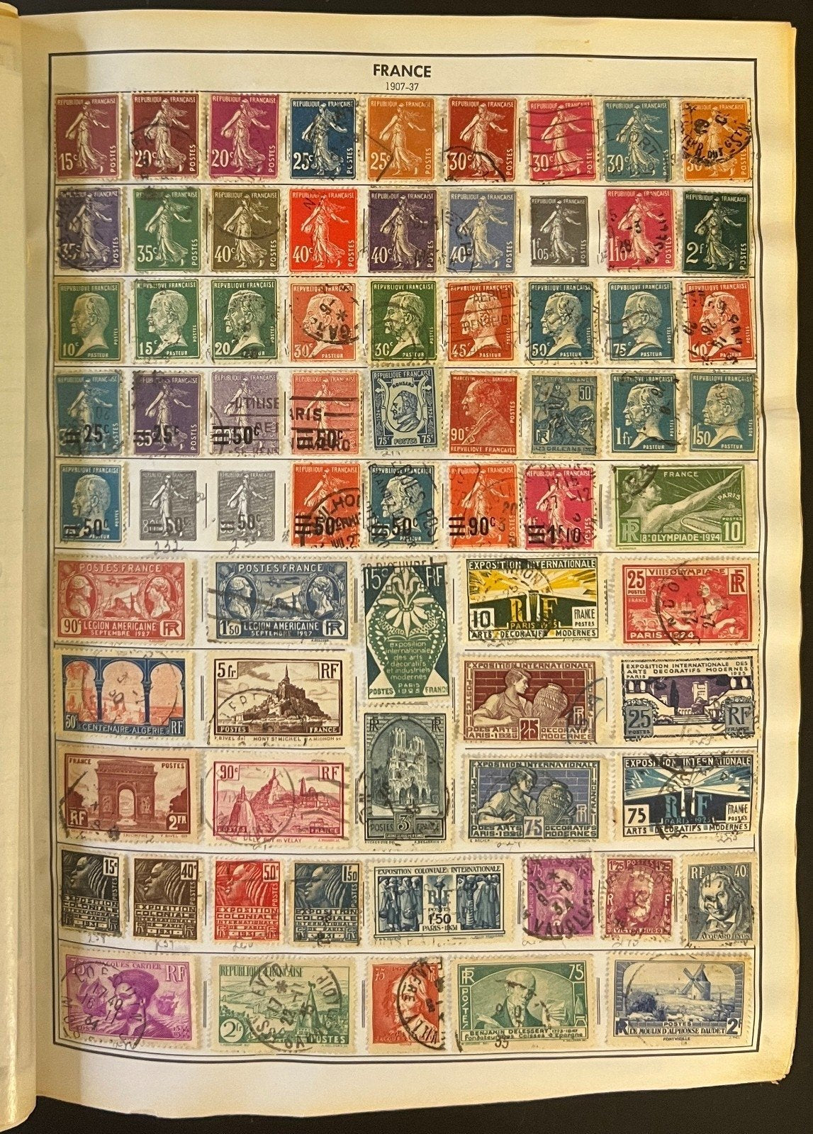 France & French Colonies Stamp Collection Album Mint & Used 1907-2001 ZAYIX